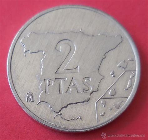 moneda 2 pesetas 1984.